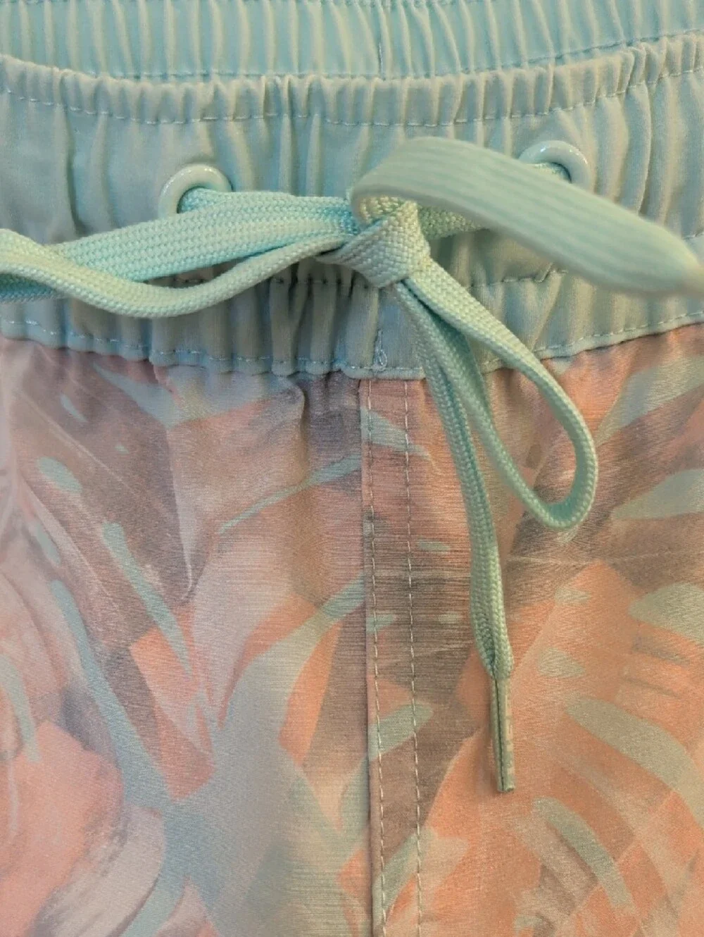 Salt Life Tropical Coral & Mint Leaf Print Athletic Shorts Size XL